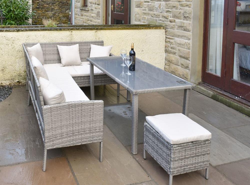 Outdoor area at The Ginnel Mews in Skipton, North Yorkshire
