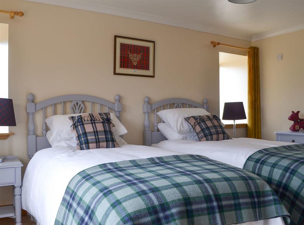 Twin bedroom at The Glebe in Duthil, near Aviemore, Inverness-Shire