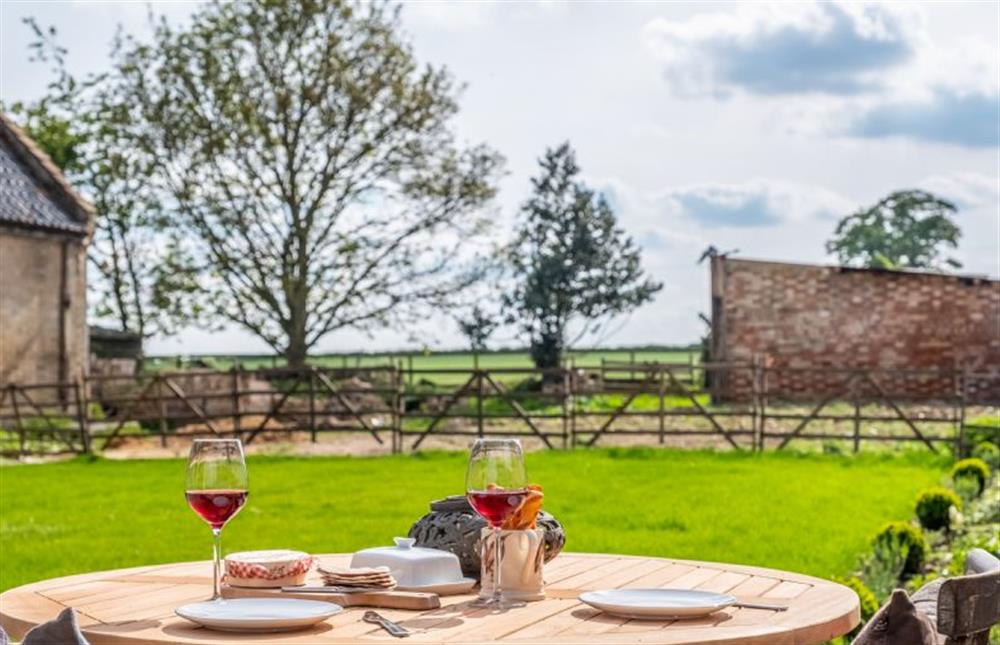 The perfect spot for a sun downer at The Goat Shed, Thompson near Thetford