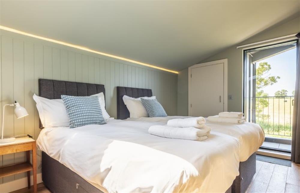 Bedroom four can be made up as a 6’ super-king size bed at The Grain Store, Reepham