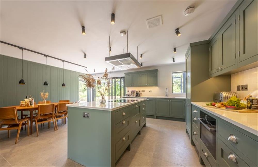 Kitchen with dining area at The Grain Store, Reepham