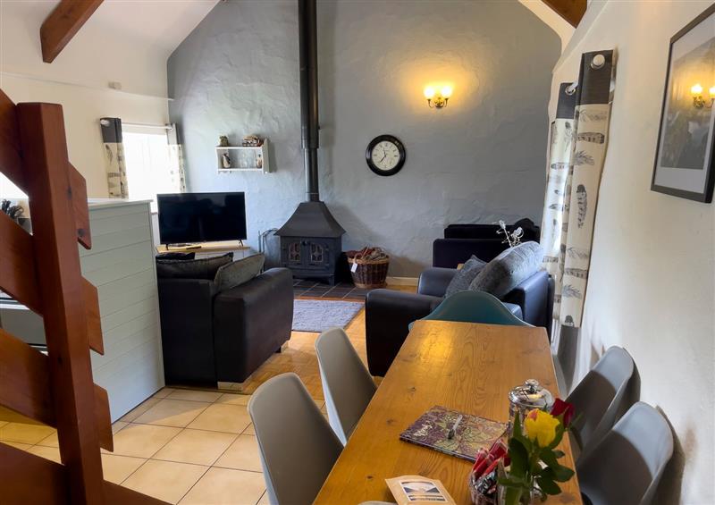 The living area at The Granary @ Canllefaes, Penparc near Cardigan
