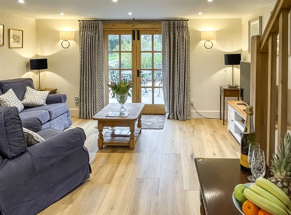 Living area at The Granary at Gay Street Farm in Pulborough, West Sussex