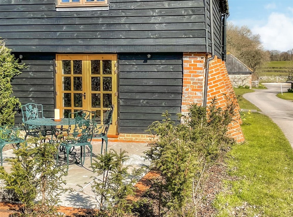 Outdoor area at The Granary at Gay Street Farm in Pulborough, West Sussex