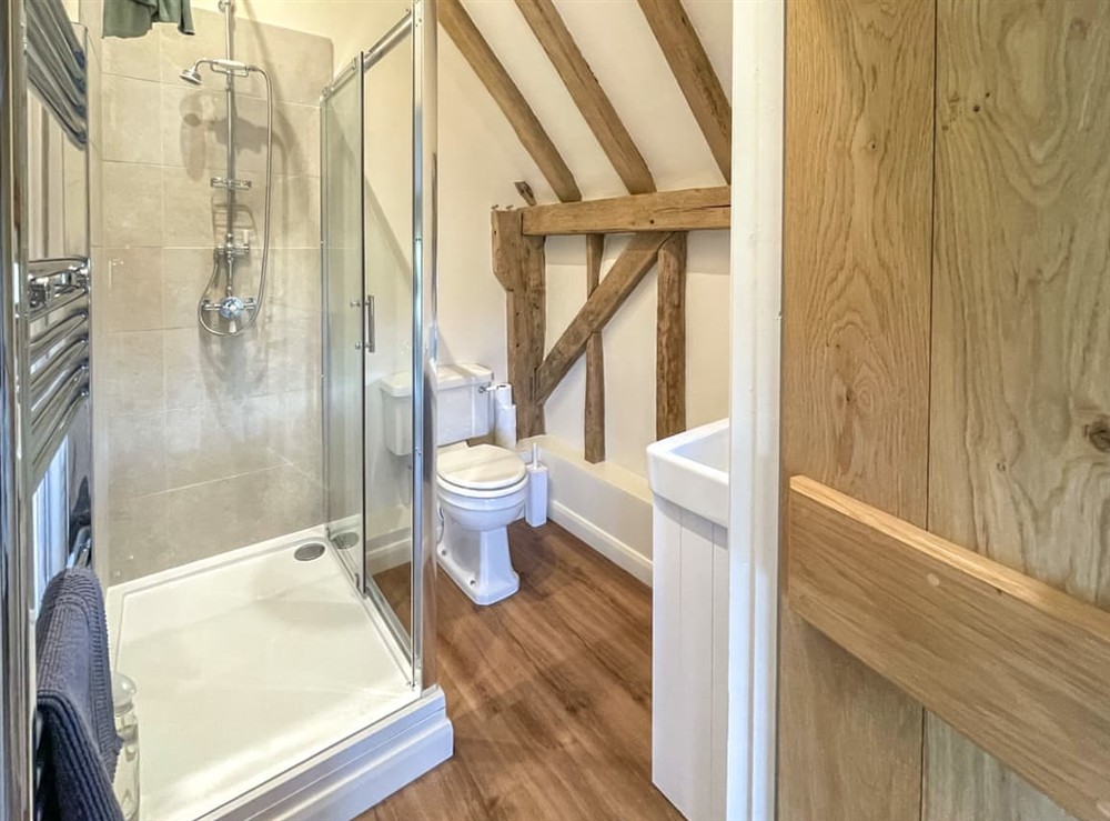 Shower room at The Granary at Gay Street Farm in Pulborough, West Sussex
