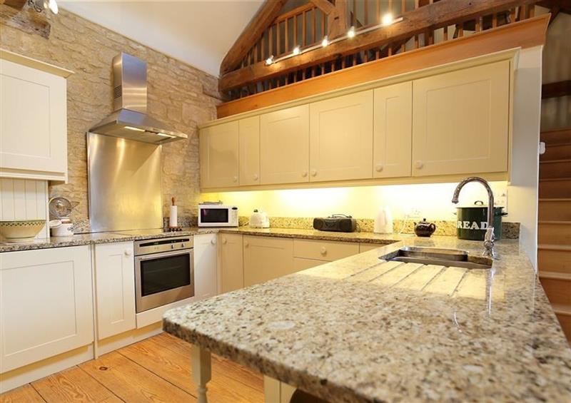 This is the kitchen at The Granary, Bourton-On-The-Water