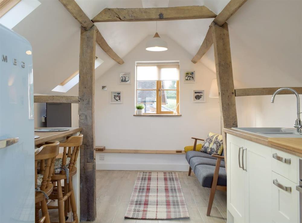 Open plan living space at The Granary in Clee St Margaret, Shropshire