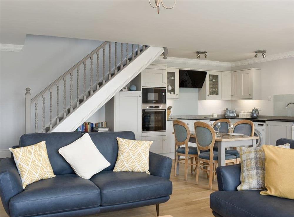 Open plan living space at The Granary Cottage in Newton, near Corbridge, Northumberland