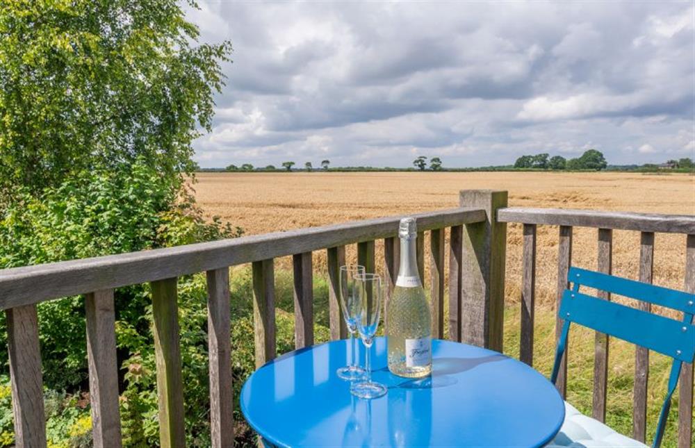 Balcony with seating for two at The Granary, Dunstall Green, Dunstall Green