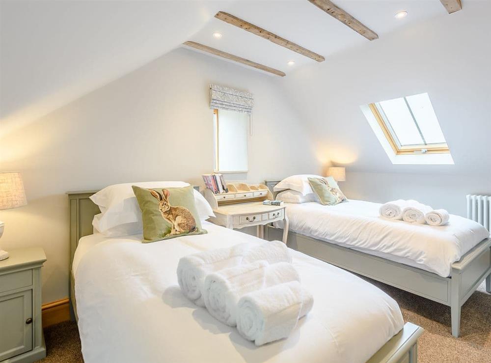 Twin bedroom at The Granary in Frieston, near Grantham , Lincolnshire