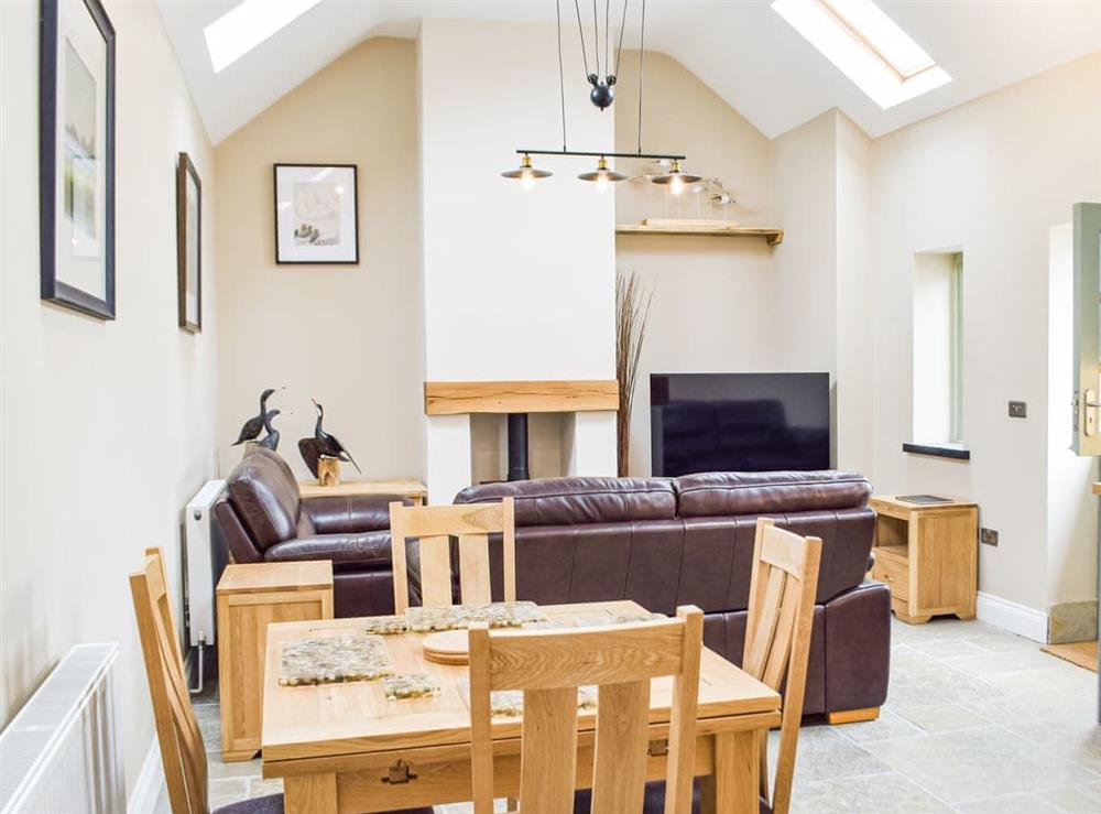 Open plan living space at The Granary in Hayscastle, near Newgale, Dyfed