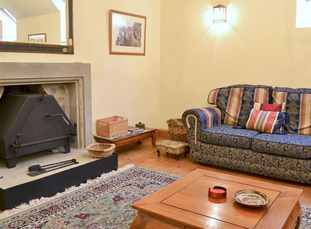 Homely living room at The Granary in Lanton, near Jedburgh, The Scottish Borders, Roxburghshire