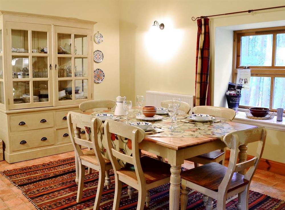Spacious kitchen/ dining room with character at The Granary in Lanton, near Jedburgh, The Scottish Borders, Roxburghshire