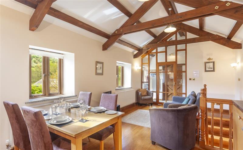 Relax in the living area at The Granary, Luxborough