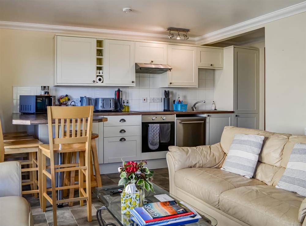 Open plan living space at The Granary in Newcastleton, Cumbria