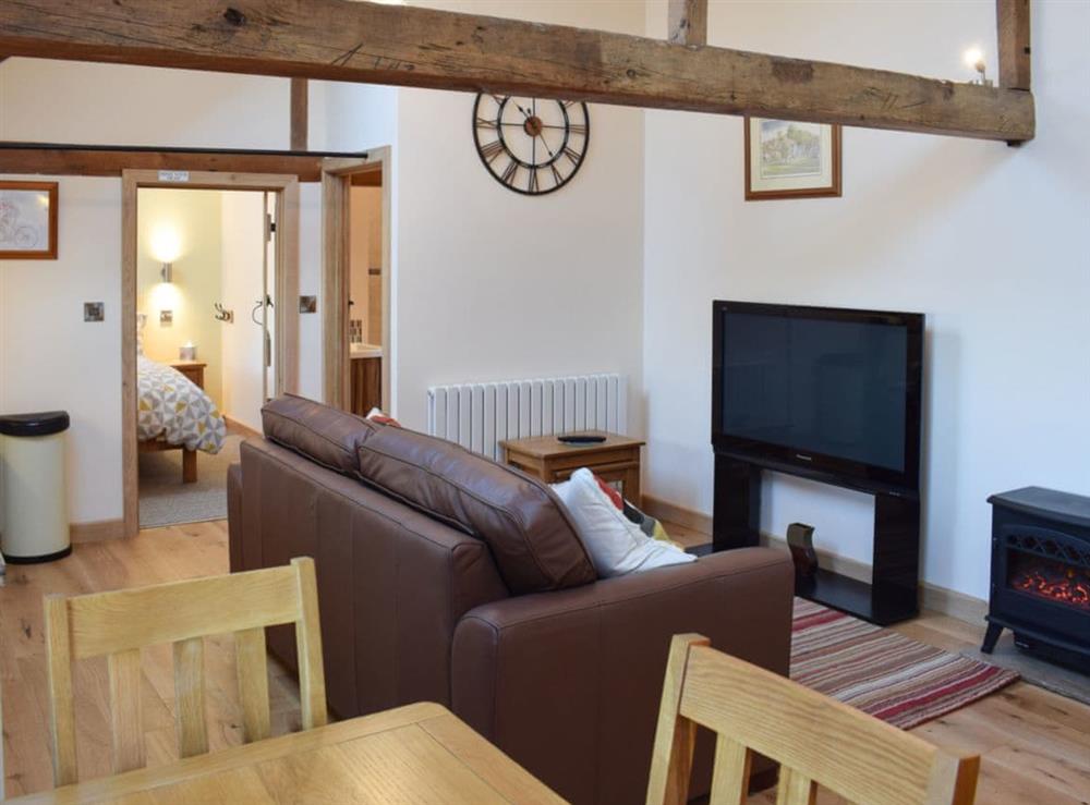 Open plan living space at The Granary in North Kilvington, near Thirsk, North Yorkshire