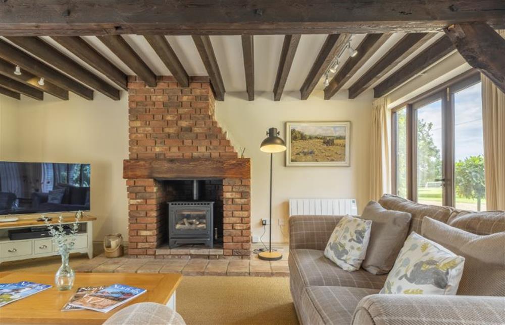 Sitting room with Smart television at The Granary, Oulton near Norwich