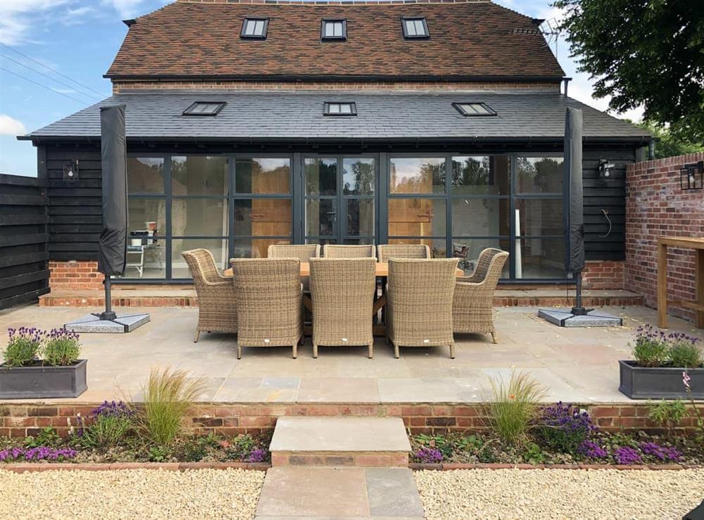 Outdoor area at The Granary in Peasmarsh, East Sussex