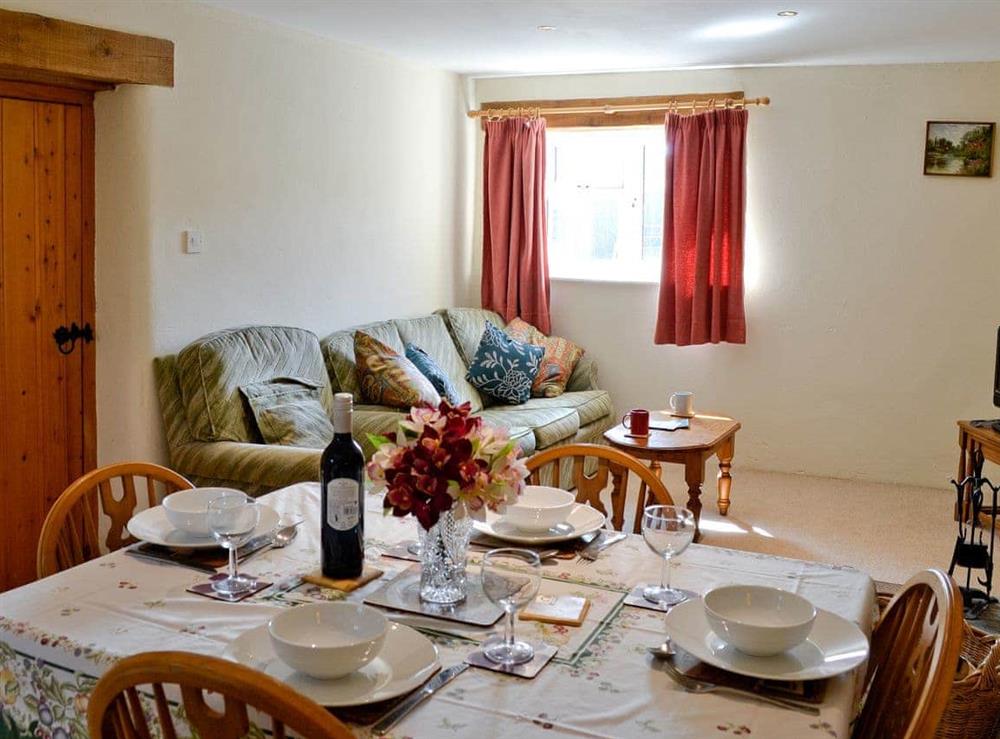 Living room & dining area at The Granary in Shirwell, near Barnstaple, Devon