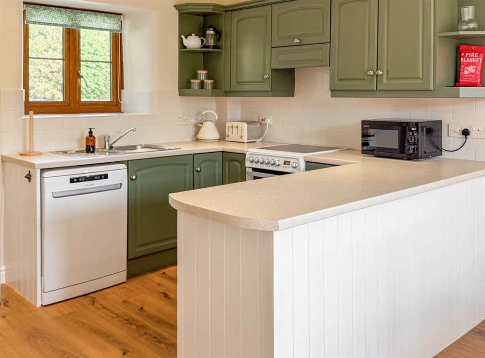 Kitchen at The Granary in Stoke St. Gregory, near Taunton, Somerset