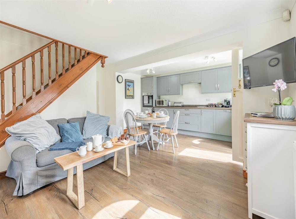 Open plan living space at The Granary in Tetford, near Horncastle, Lincolnshire