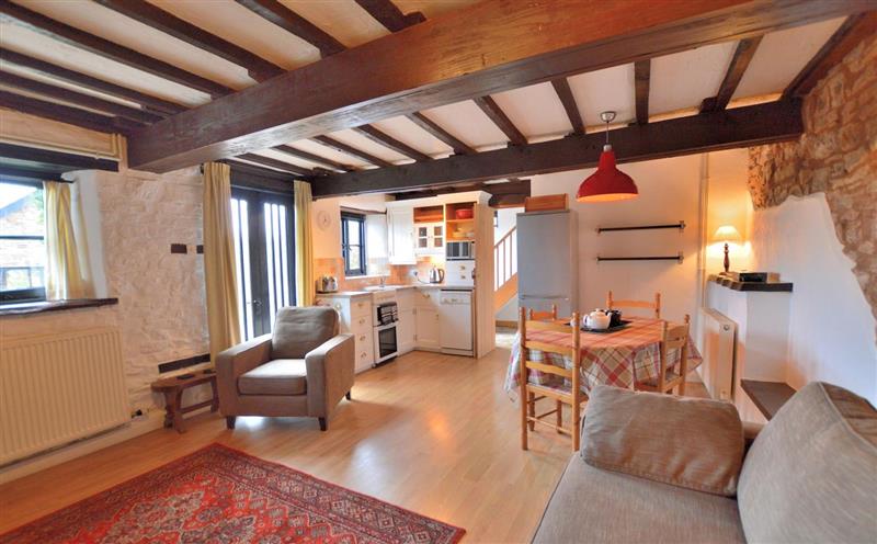 The living area at The Granary, Tiverton