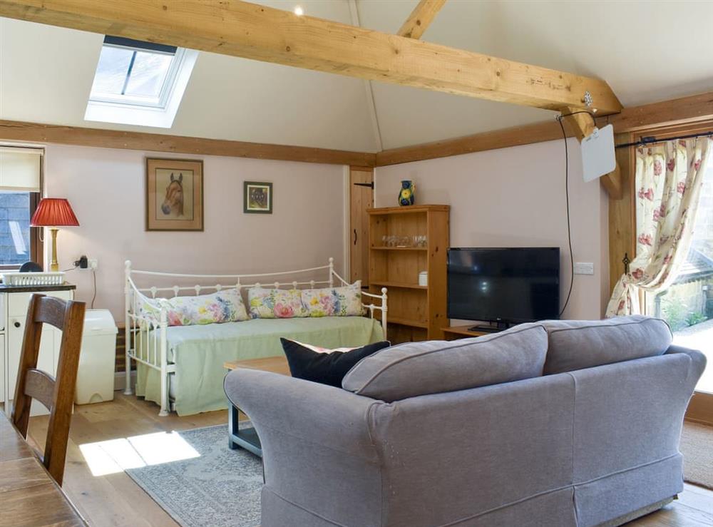 Open plan living space at The Granary in West Hoathly, West Sussex