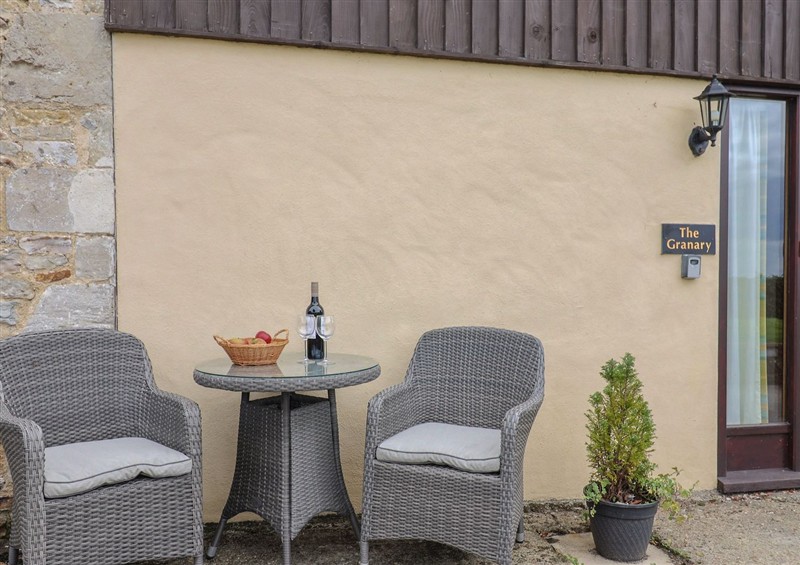 Outside at The Granary, Wyke Nr Axminster