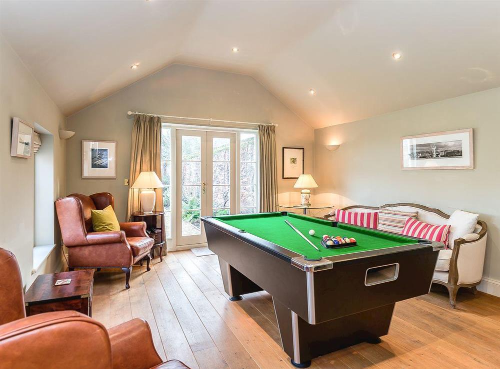Pool table at The Grange Farmhouse in Sculthorpe, Norfolk