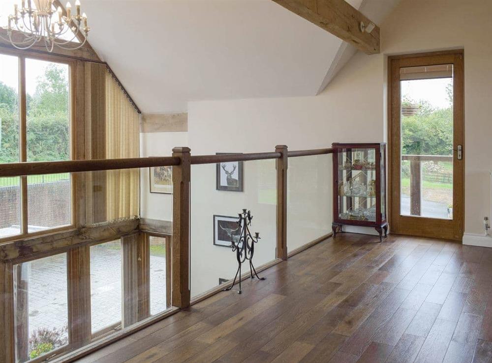 Light and airy landing area with access to balcony at The Grange in Hope-under-Dinmore, near Leominster, Herefordshire