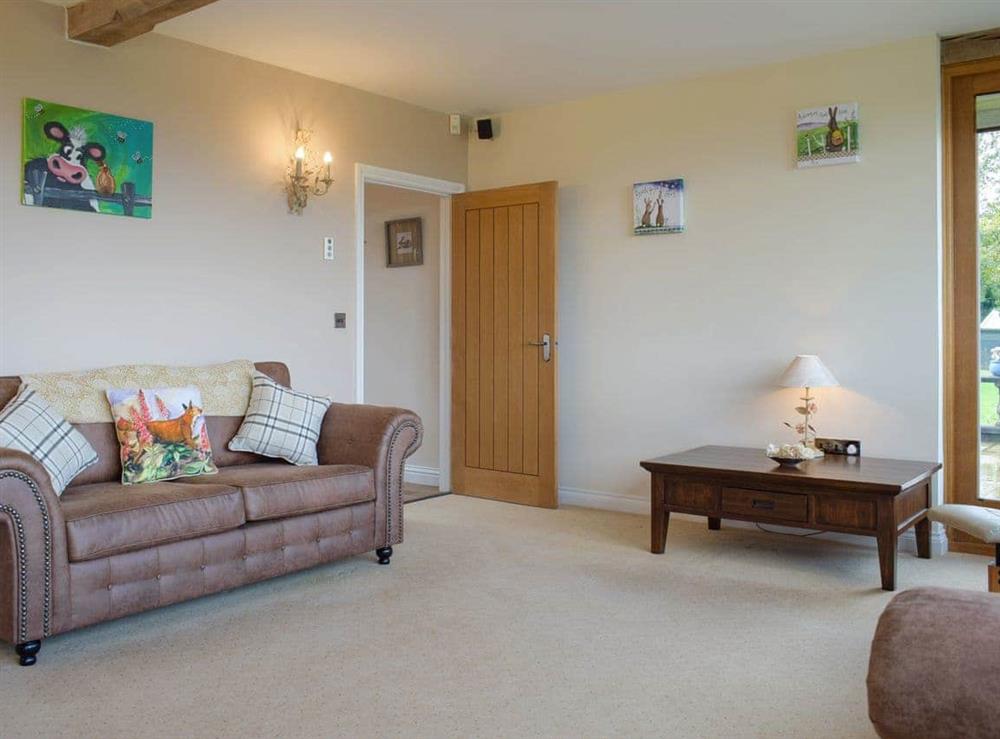 Spacious living room at The Grange in Hope-under-Dinmore, near Leominster, Herefordshire