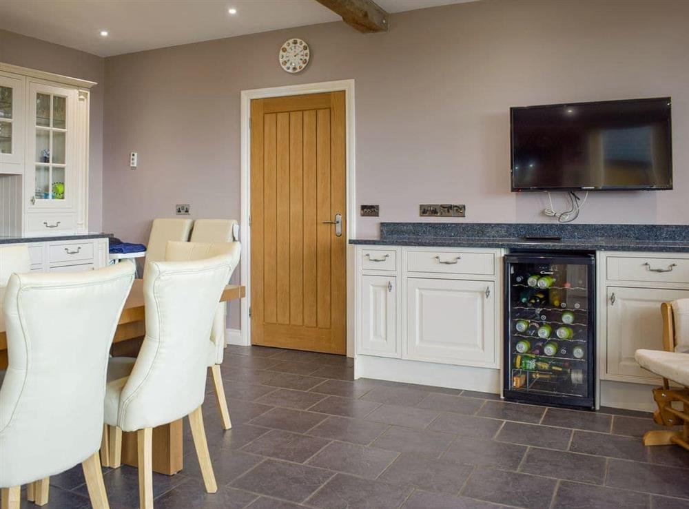 Well-equipped kitchen with dining space at The Grange in Hope-under-Dinmore, near Leominster, Herefordshire