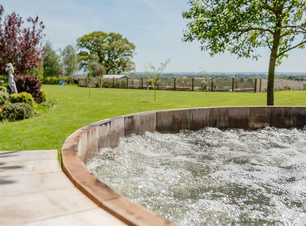 Hot tub at The Grange in Shrewsbury, Shropshire