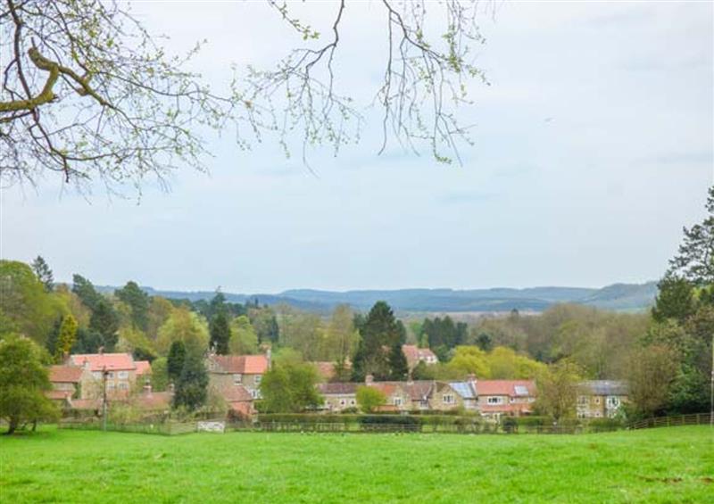Rural landscape at The Green, Lastingham near Kirkbymoorside