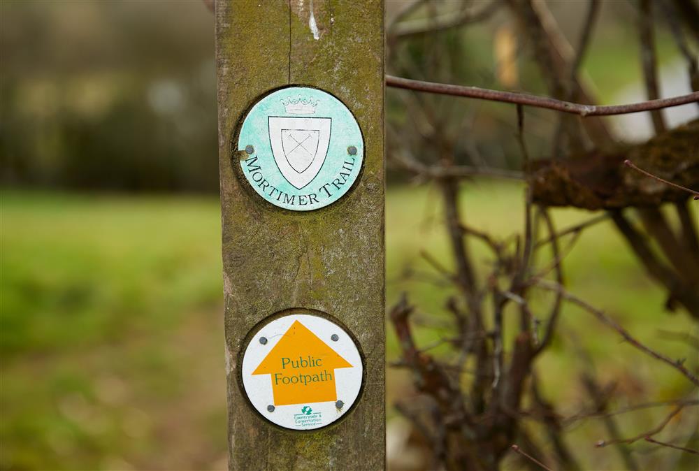 Access onto the 30 mile Ludlow to Kington Mortimer Walking Trail is literally on your doorstep