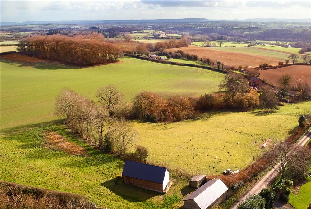An aerial view, a stonefts throw from The Groom’s Flat at The Grooms Flat, Leominster