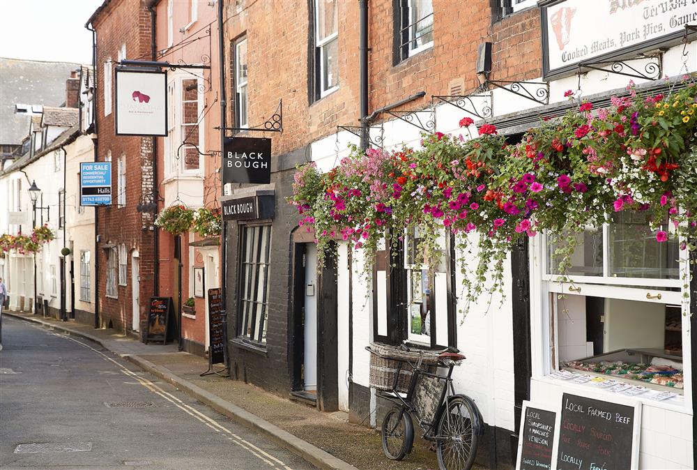 Ludlow, an historic market town, approximately 12 miles from The Groomfts Flat at The Grooms Flat, Leominster