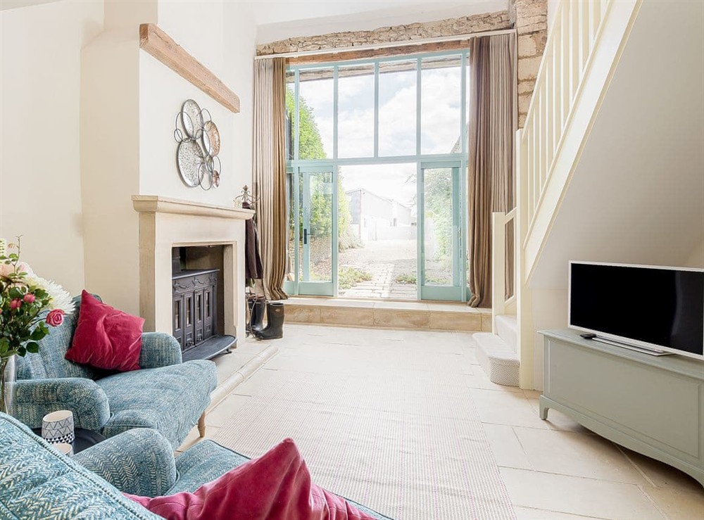 Living area at The Hall in Old Sodbury, near Bristol, Avon