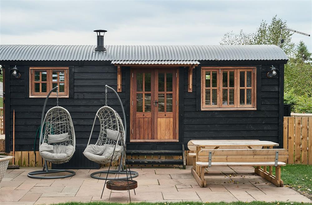 The exterior of the shepherd's hut