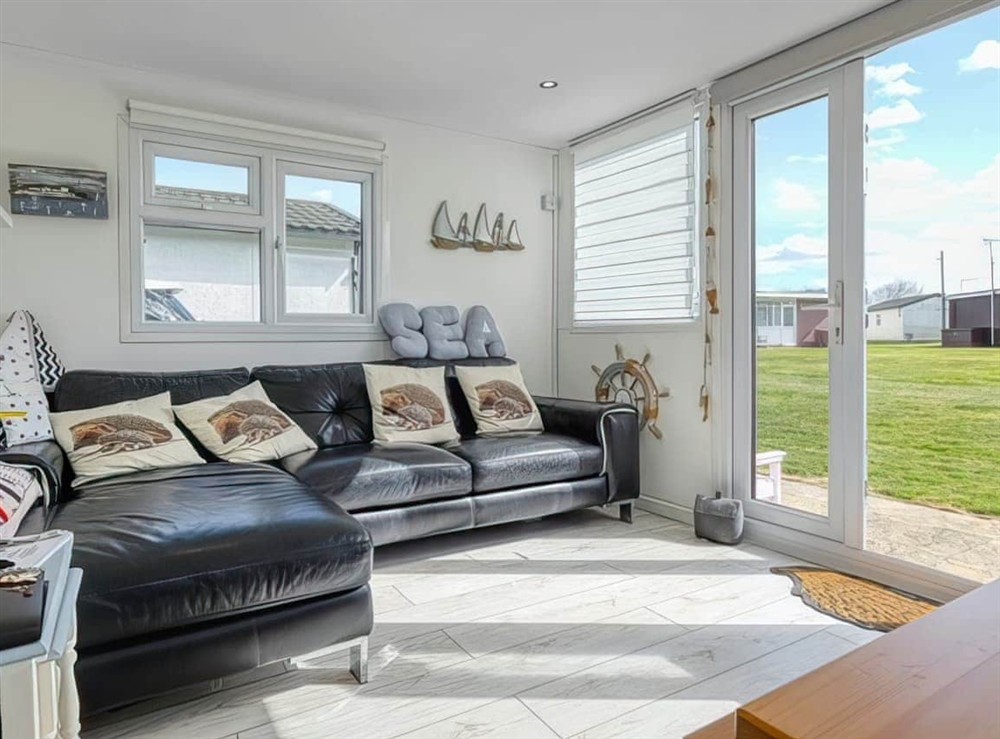 Living area at The Happy Hedgehog in Mundesley, Norfolk