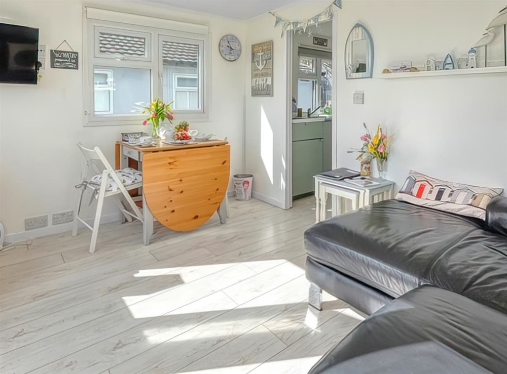 Open plan living space at The Happy Hedgehog in Mundesley, Norfolk