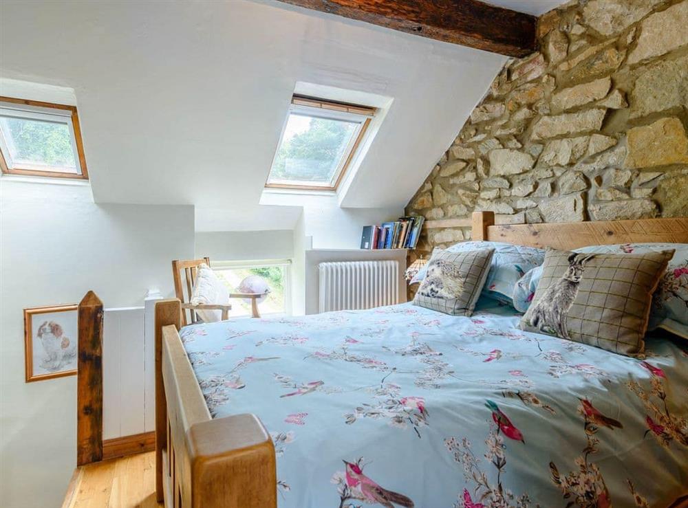 Double bedroom at The Hat Factory Cottage in Wirksworth, Derbyshire