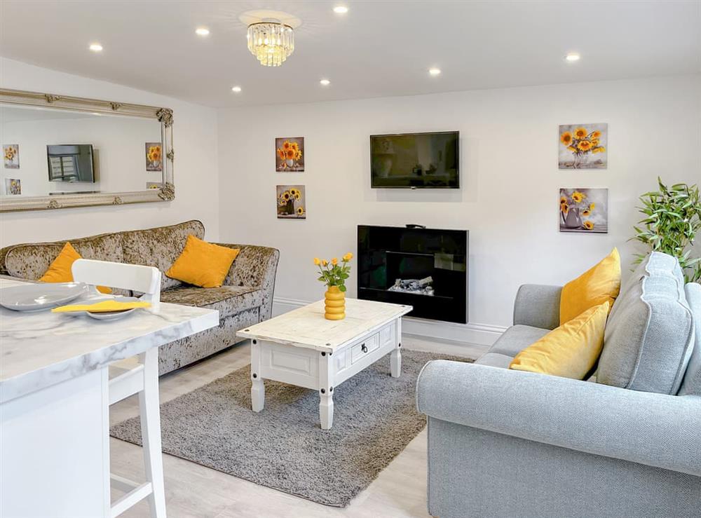 Open plan living space at The Haven in Ashbourne, Derbyshire