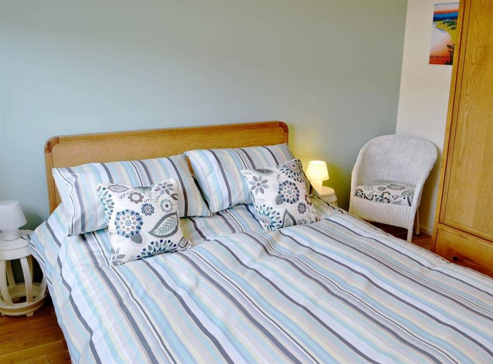 Double bedroom at The Haven in Beadnell, Northumberland