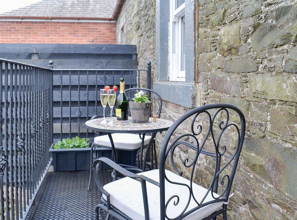 Balcony at The Haven in Bladnoch, Wigtownshire