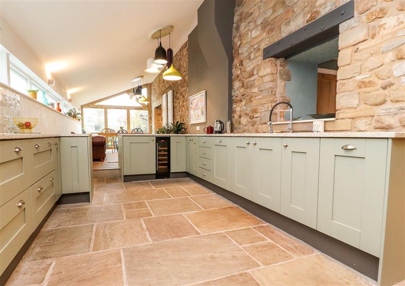 This is the kitchen at The Hawthornes, Paythorne near Gisburn