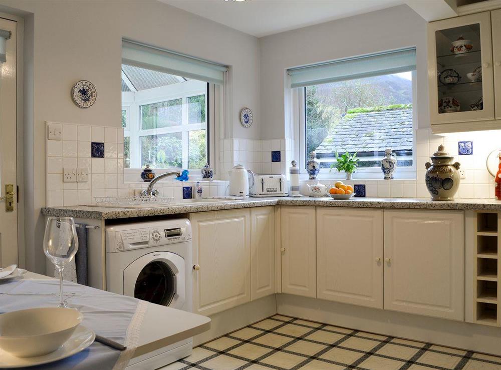 Kitchen with dining area at The Hawthorns in Bassenthwaite, near Keswick, Cumbria