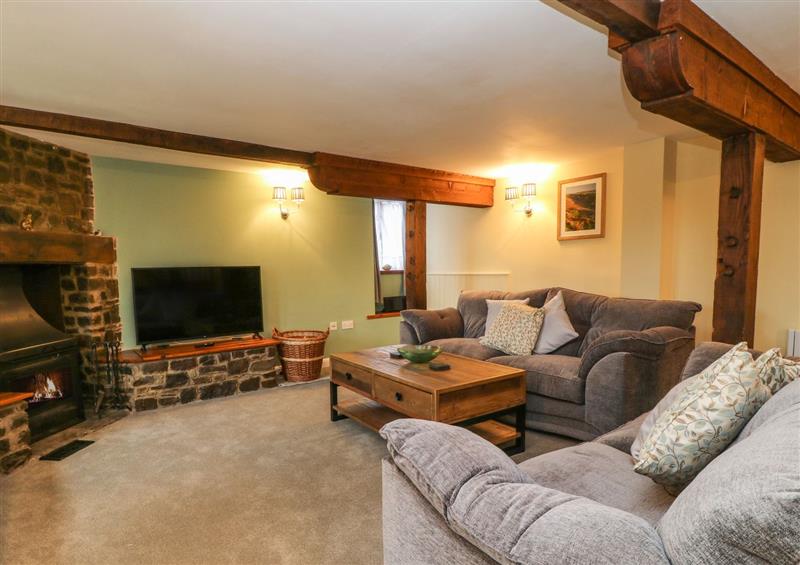 Relax in the living area at The Hawthorns, North Molton