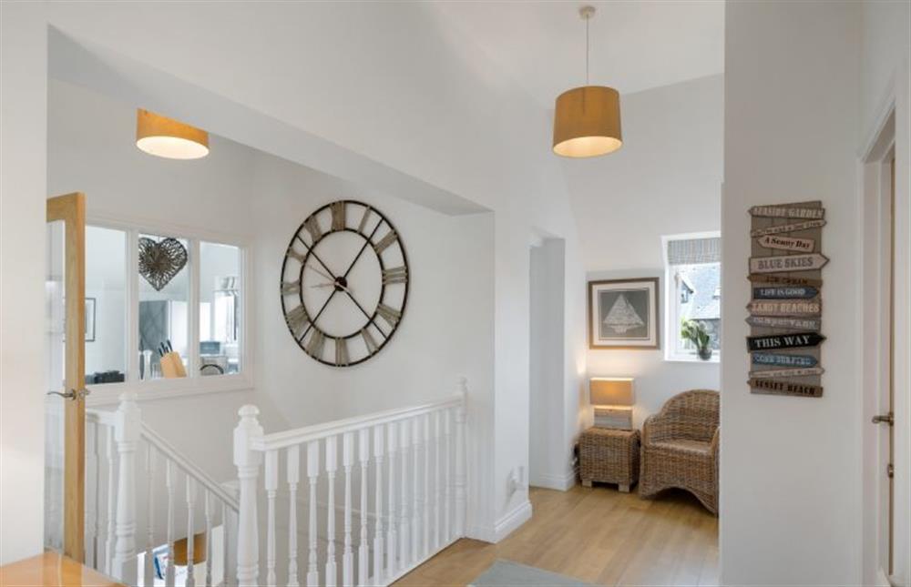 The upstairs landing, this property offers reverse living. at The Hawthorns, St Minver