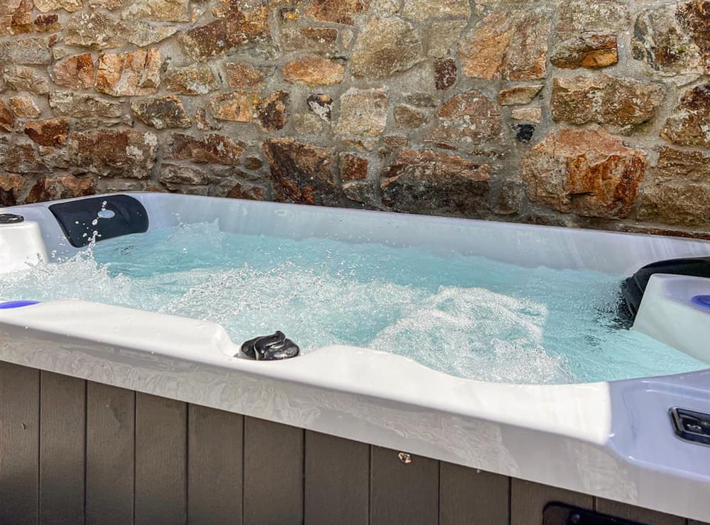 Jacuzzi at The Hay Loft in Carnell Green, near Camborne, Cornwall